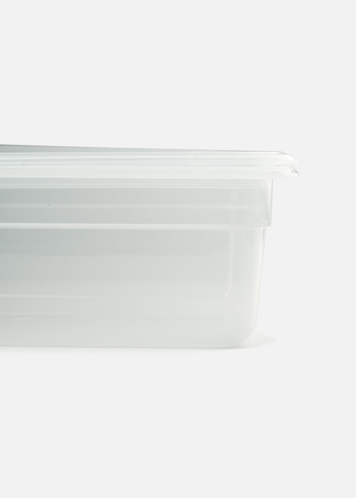 Insertos con tapa de plástico (polipropileno) transparente profundidad 4"/ 10 cm — imagen de producto