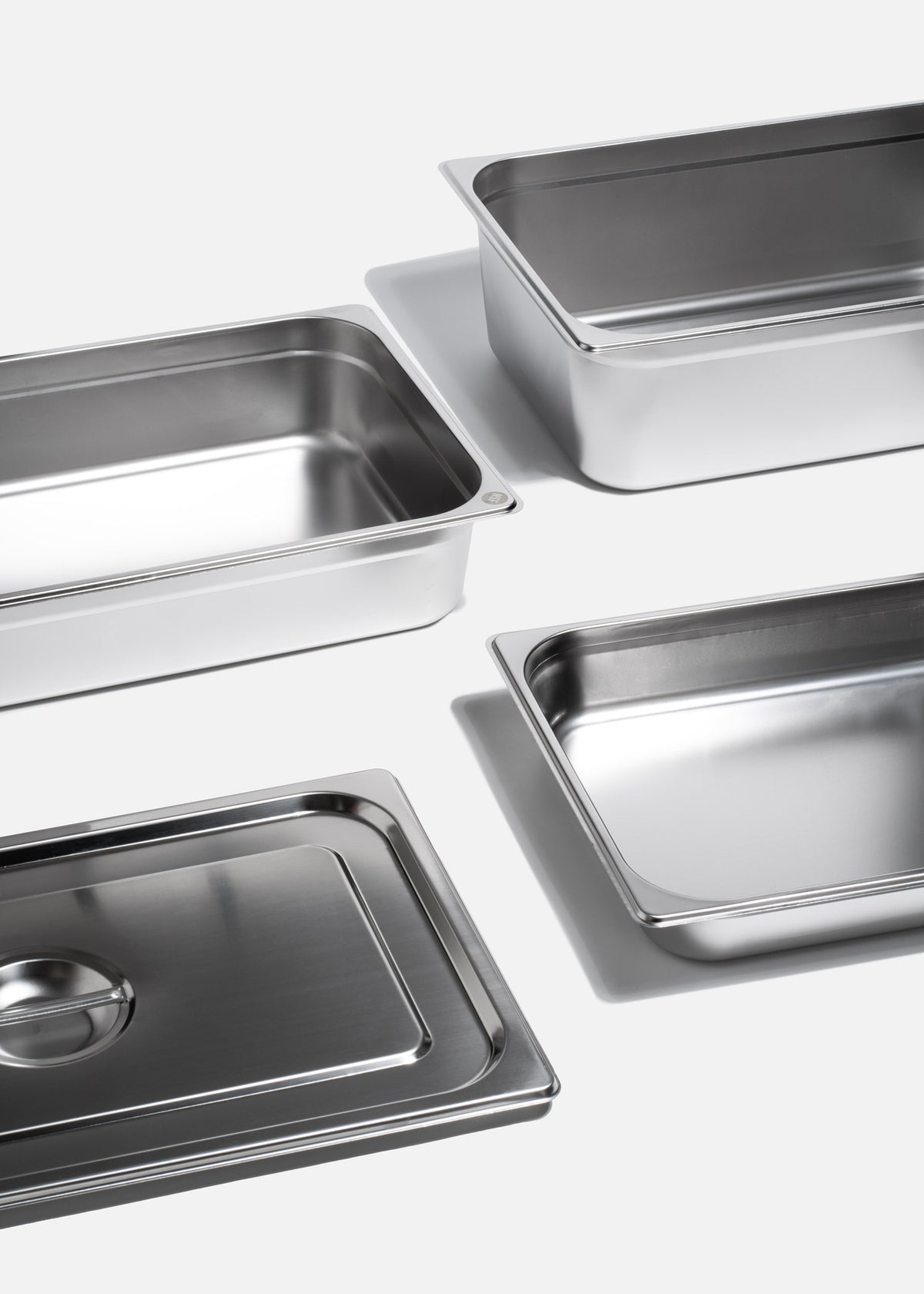 Inserto entero de acero inoxidable NSF profundidad 2.5", 4" y 6". Premium — imagen de producto