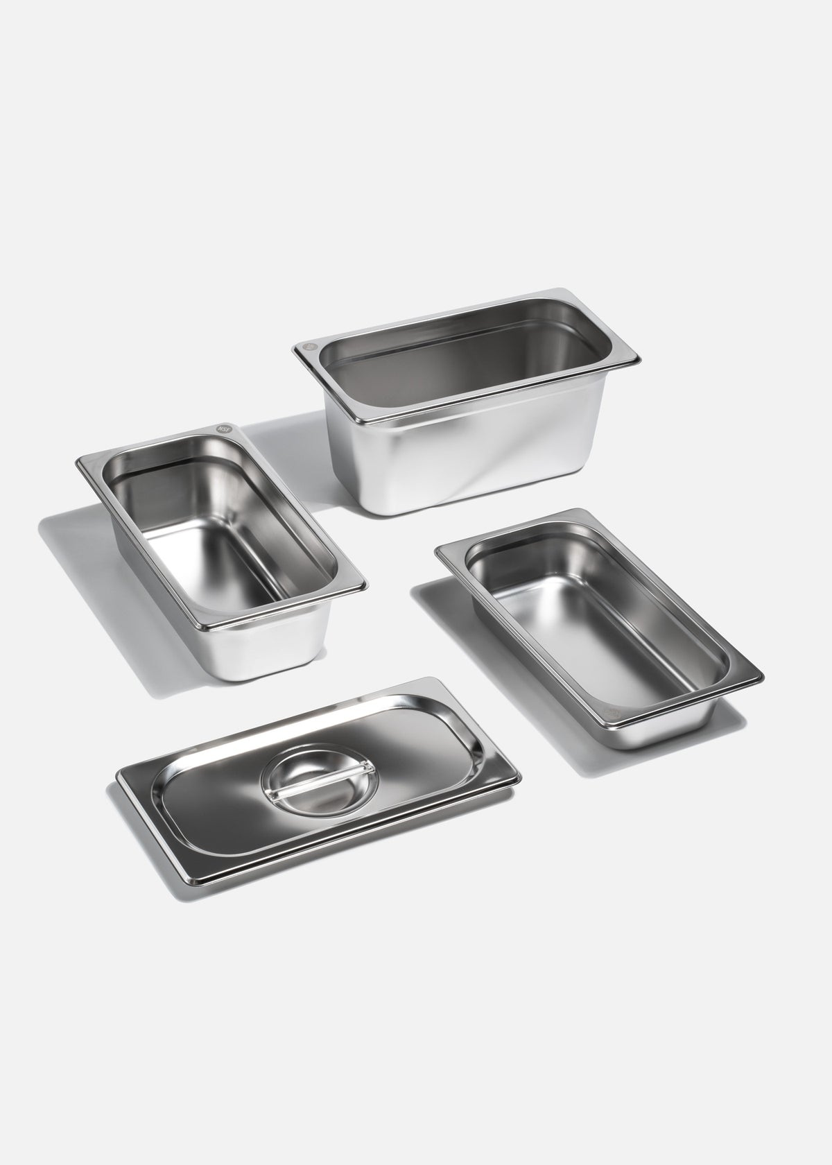 Inserto tercio de acero inoxidable NSF profundidad 2.5", 4"y  6". Premium — imagen de producto