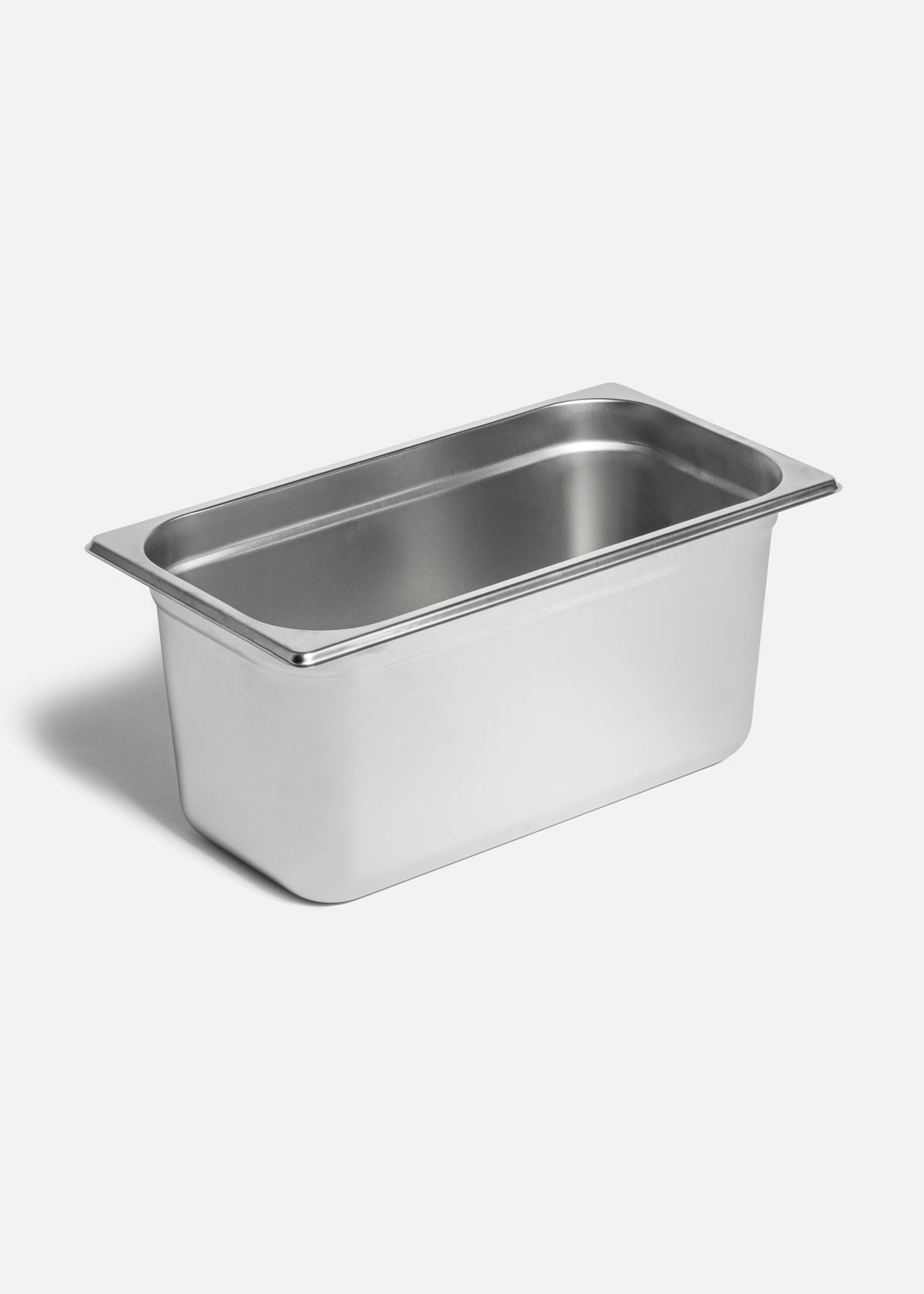 Inserto tercio de acero inoxidable NSF plata 6" — imagen de producto
