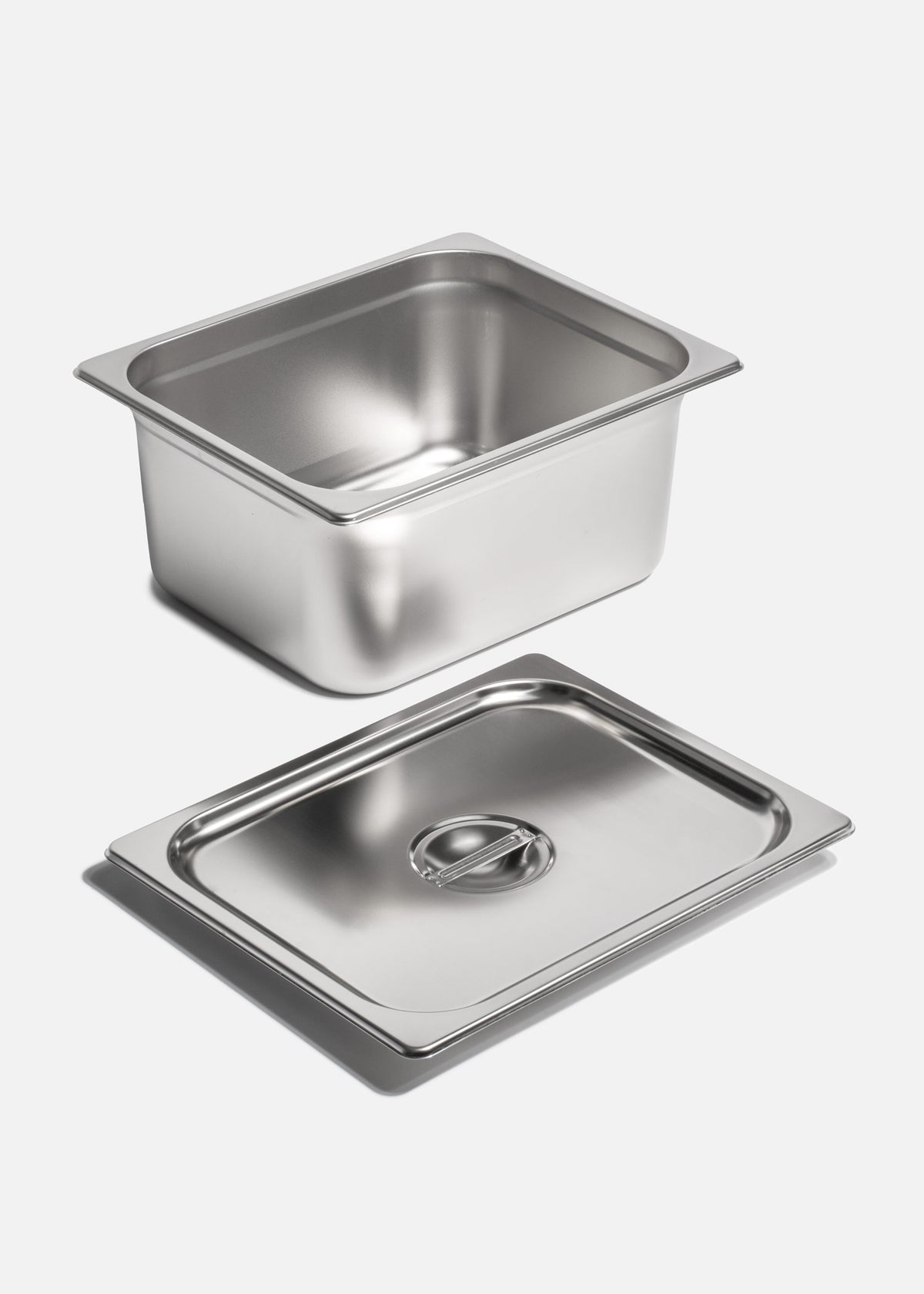 Inserto medio de acero inoxidable quirúrgico NSF profundidad 2.5",4", 6" y 8". Premium — imagen de producto
