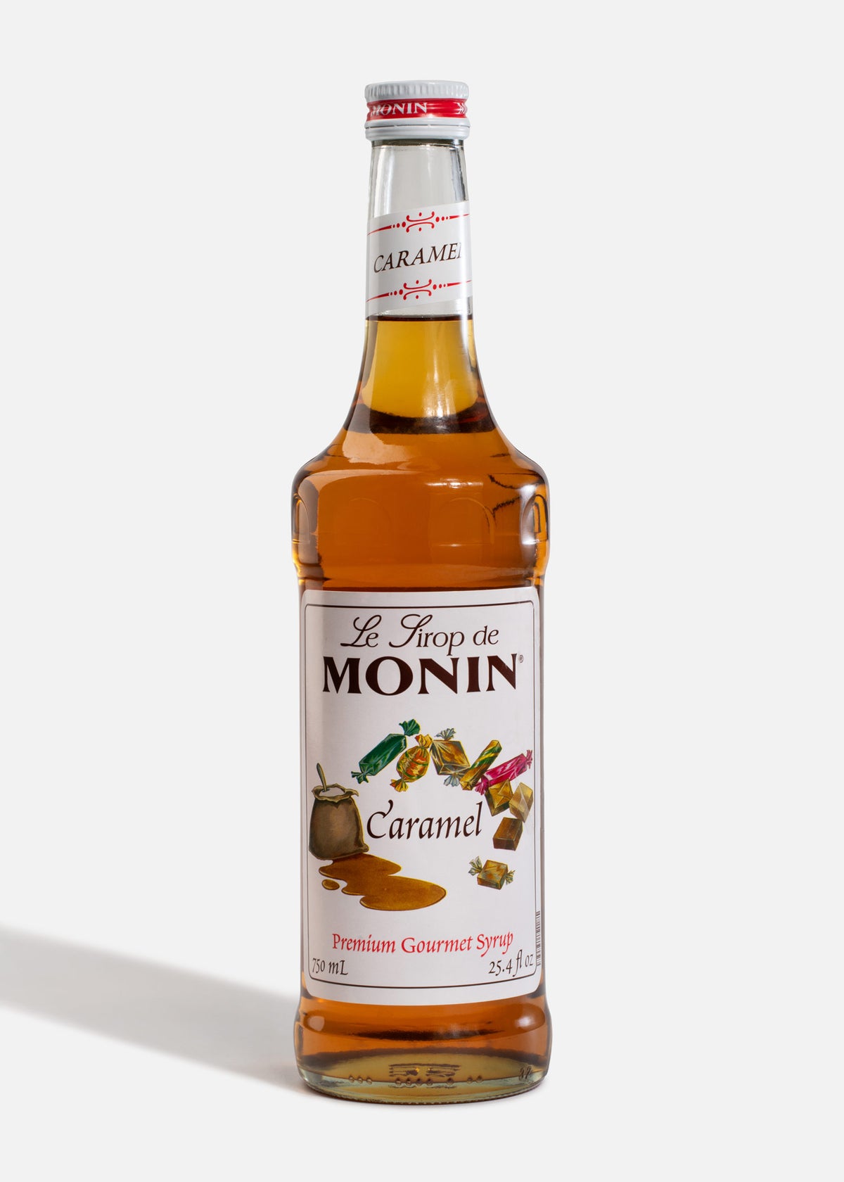 Jarabe Monin de caramelo de 750 ml — fotografía de producto, vista 1