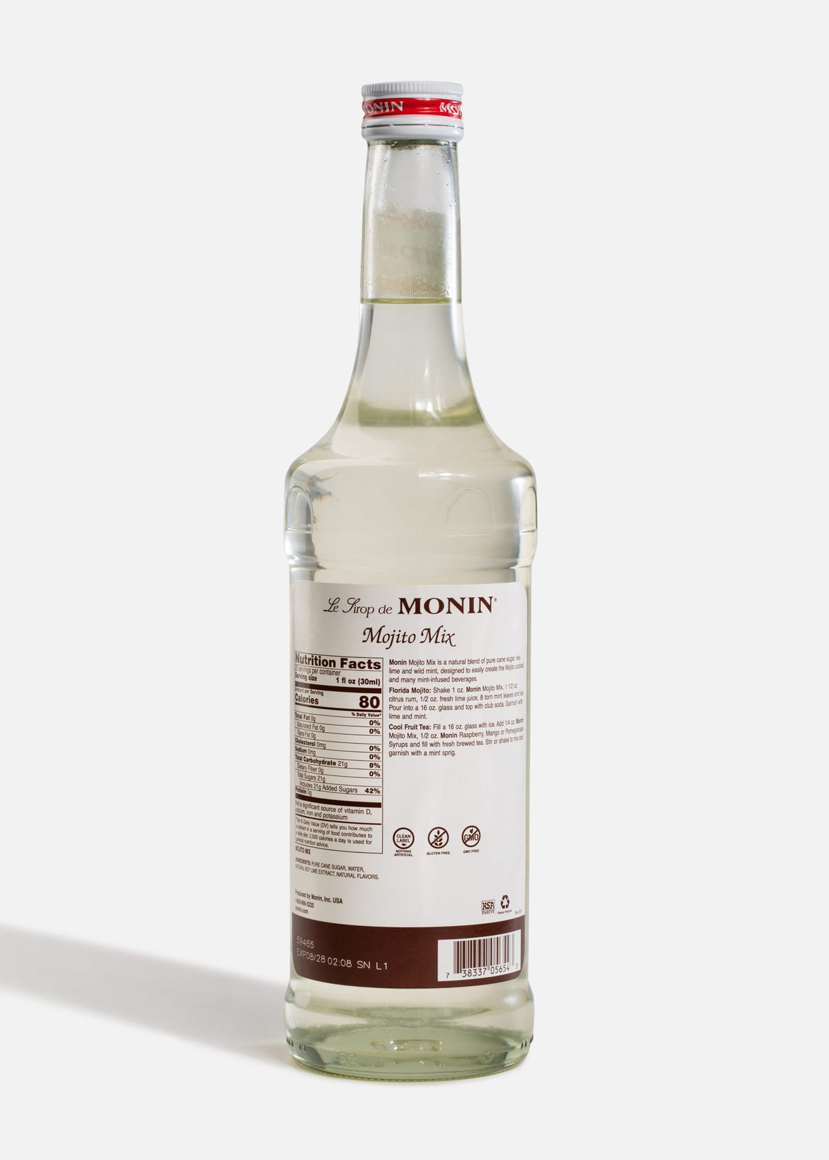 Jarabe Monin de mojito de 750 ml — fotografía de producto, vista 4
