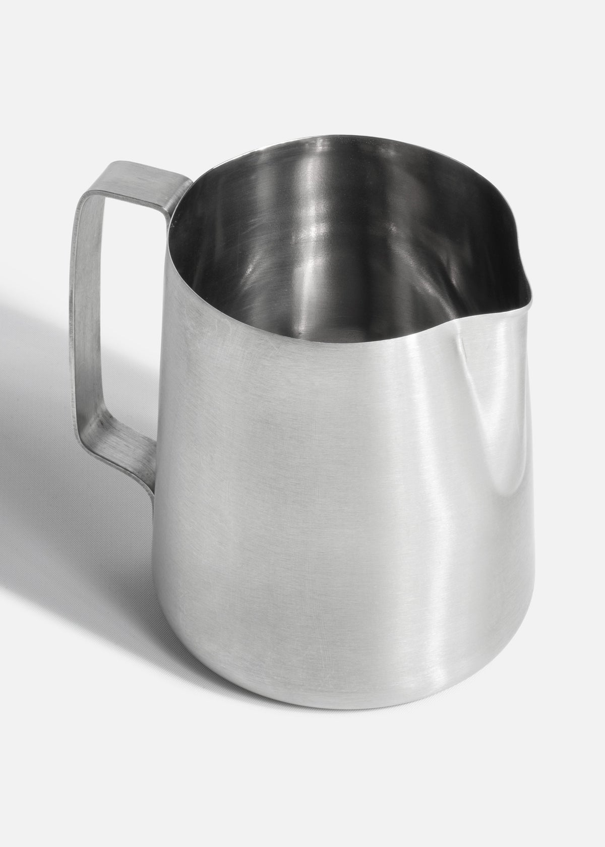 Jarra para espumear leche cónica de acero inoxidable plata 887 ml — imagen de producto