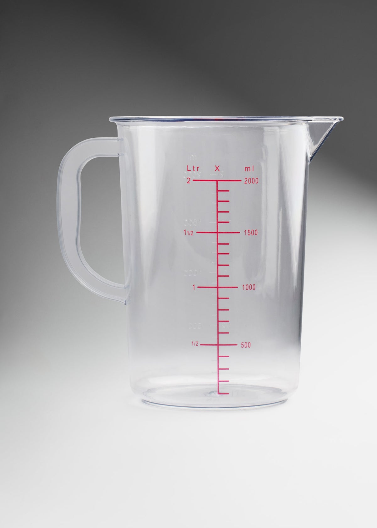 Jarra medidora de policarbonato transparente económica 2 L — imagen de producto