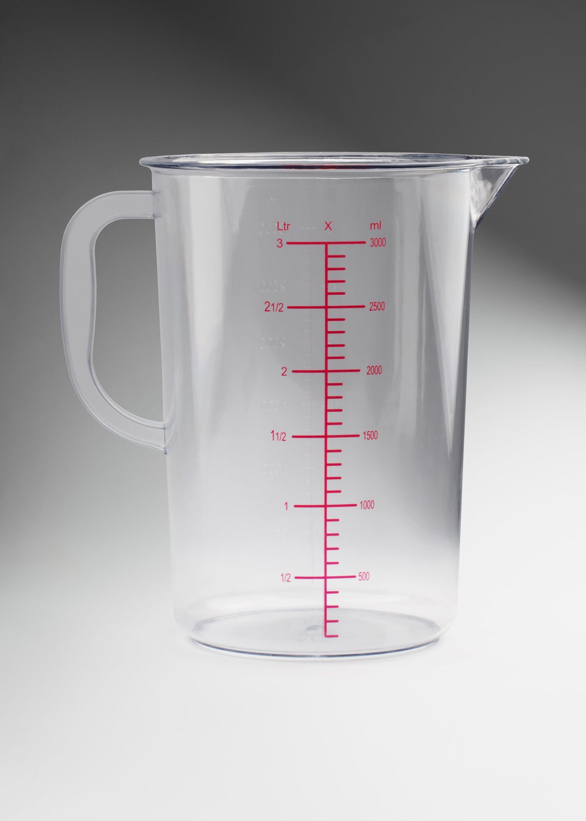 Jarra medidora de policarbonato transparente económica 3 L — imagen de producto