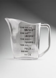 Jarra medidora de policarbonato transparente económica para cocina profesional 250 ml — imagen de producto
