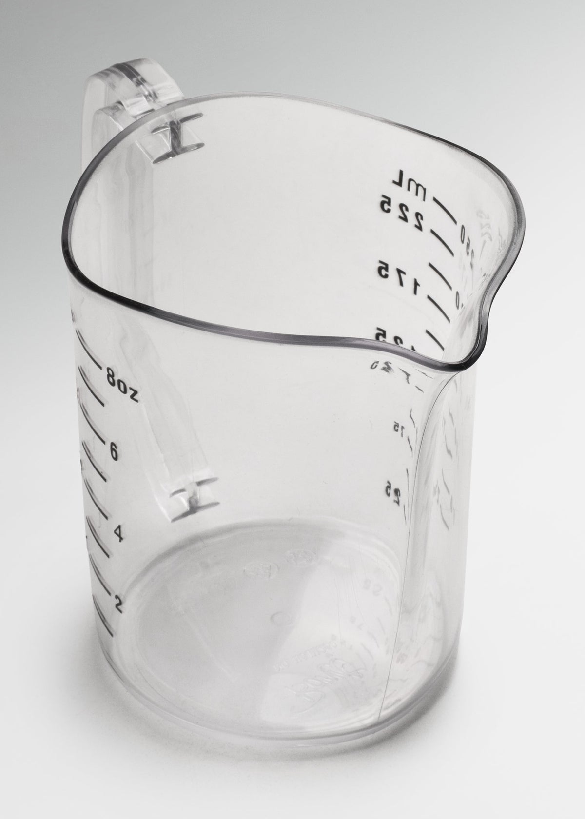 Jarra medidora de policarbonato transparente económica para cocina profesional 250 ml — imagen de producto