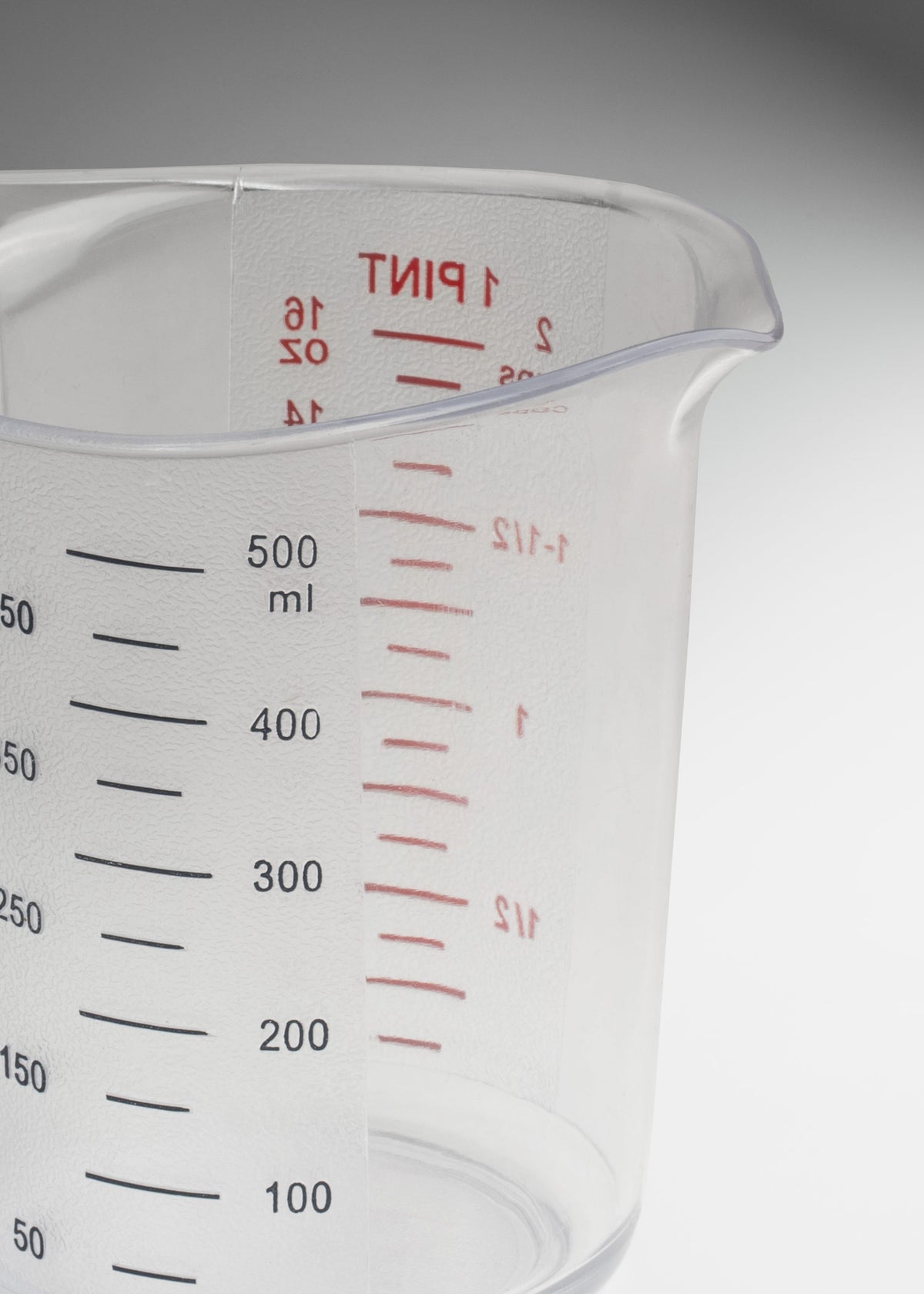 Jarra medidora de policarbonato transparente 500 ml — imagen de producto