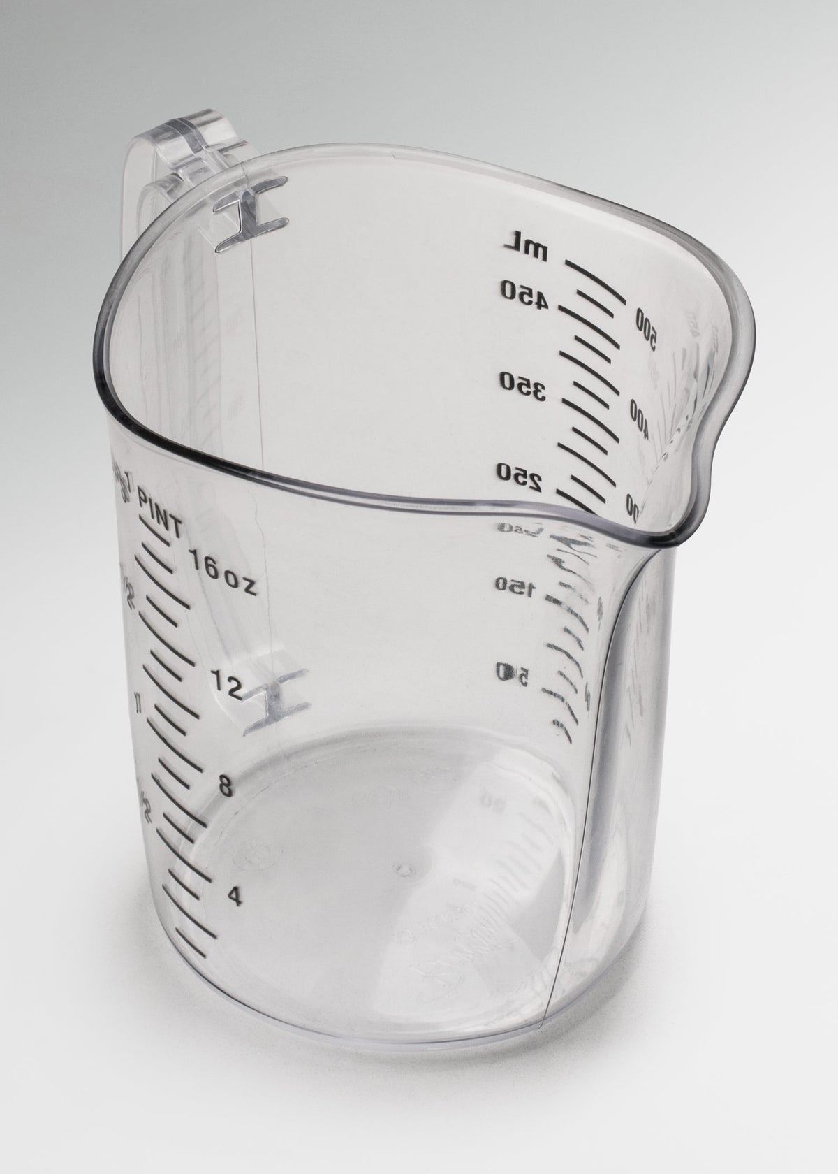 Jarra medidora de policarbonato transparente económica para cocina profesional 500 ml — imagen de producto