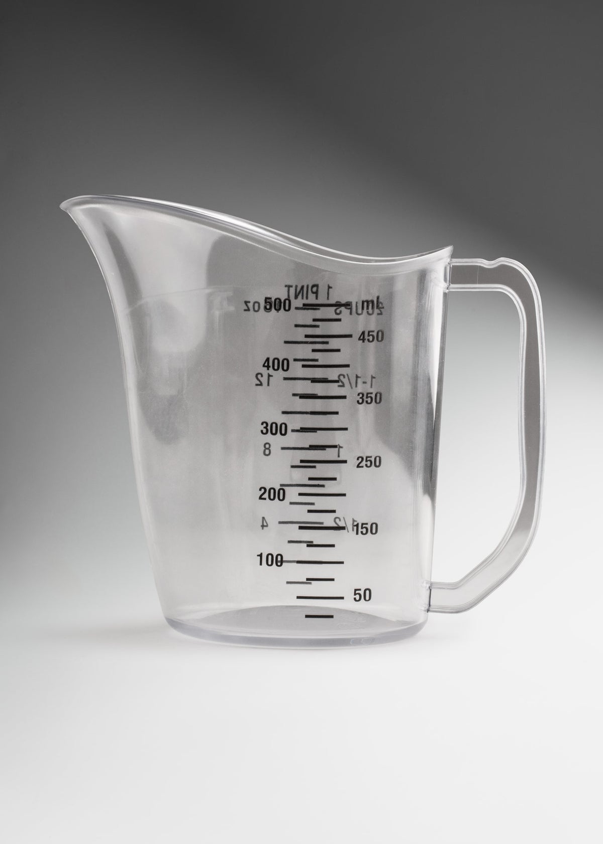 Jarra medidora de policarbonato transparente económica para cocina profesional 500 ml — imagen de producto