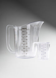 Jarra medidora de policarbonato transparente 250 ml, 1 L y 2 L — imagen de producto