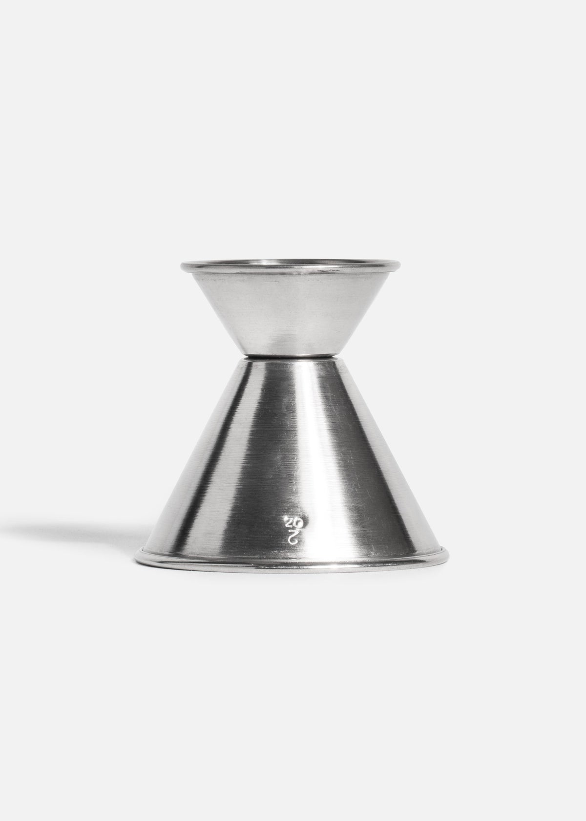 Jigger medidor de acero inoxidable plata 2x1/2 oz — imagen de producto