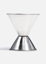 Jigger medidor de acero inoxidable plata para bar 1x2 oz. Premium — imagen de producto, vista 1