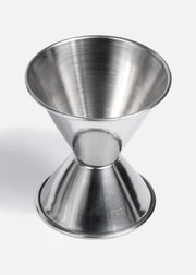 Jigger porcionador de bebidas de acero inoxidable plata Shot Sizer 1 y 2 oz — imagen de producto
