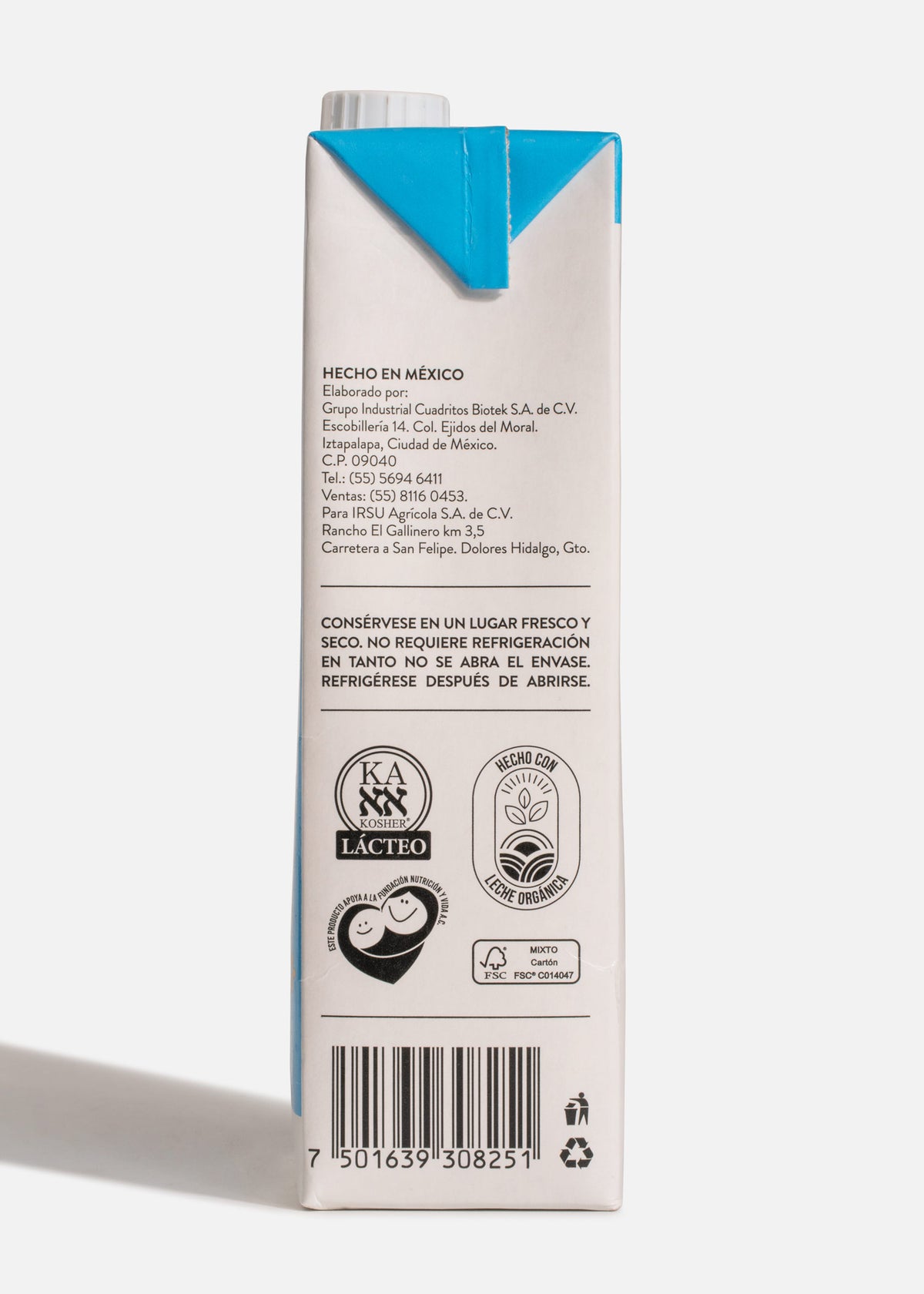 Leche entera ultrapasteurizada Bové 946 ml