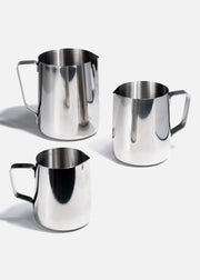 Cremera de acero inoxidable plata Pourer 12, 20 y 30 oz. Premium — imagen de producto, vista 1