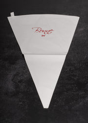 Manga pastelera reutilizable blanca de 24 pulgadas