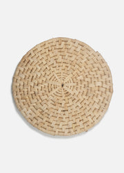 Mantel individual premium para mesa de fibra natural de maíz tejido estilo rustico boho Ø 38 cm — imagen de producto