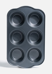 Molde para muffins de acero inoxidable gris oxford Titán — imagen de producto, vista 1
