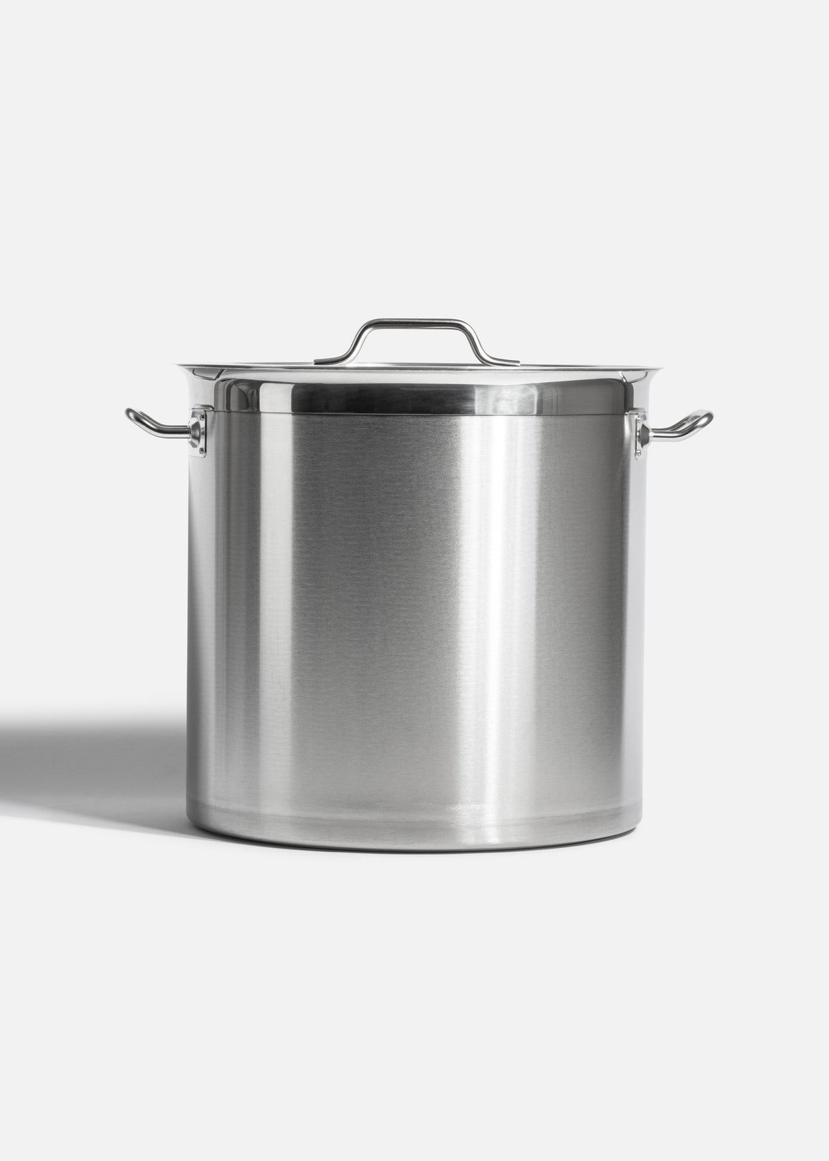 Olla de acero inoxidable plata con tapa NSF 50 L — imagen de producto