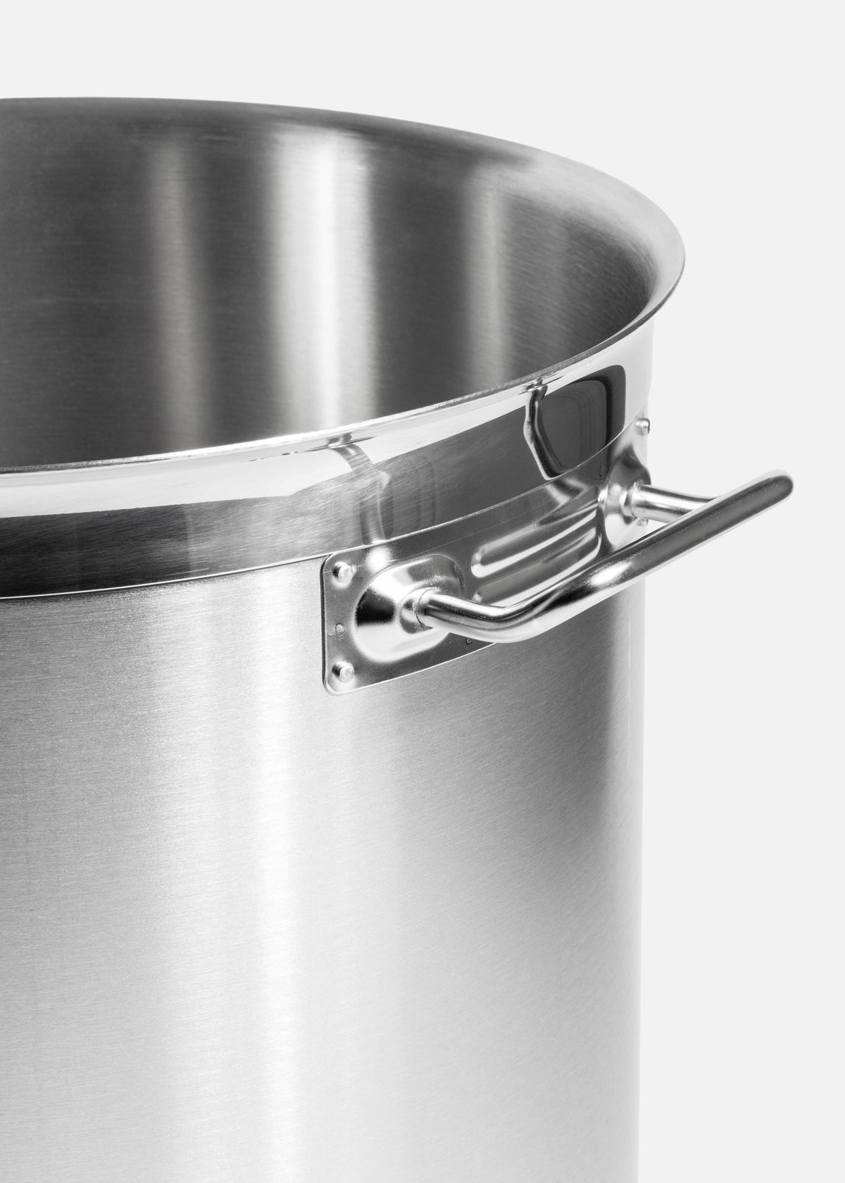 Olla de acero inoxidable plata con tapa NSF 50 L — imagen de producto