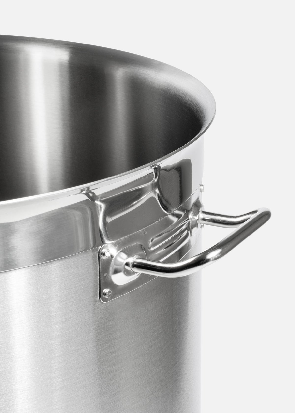 Olla de acero inoxidable plata con tapa 80 L — imagen de producto