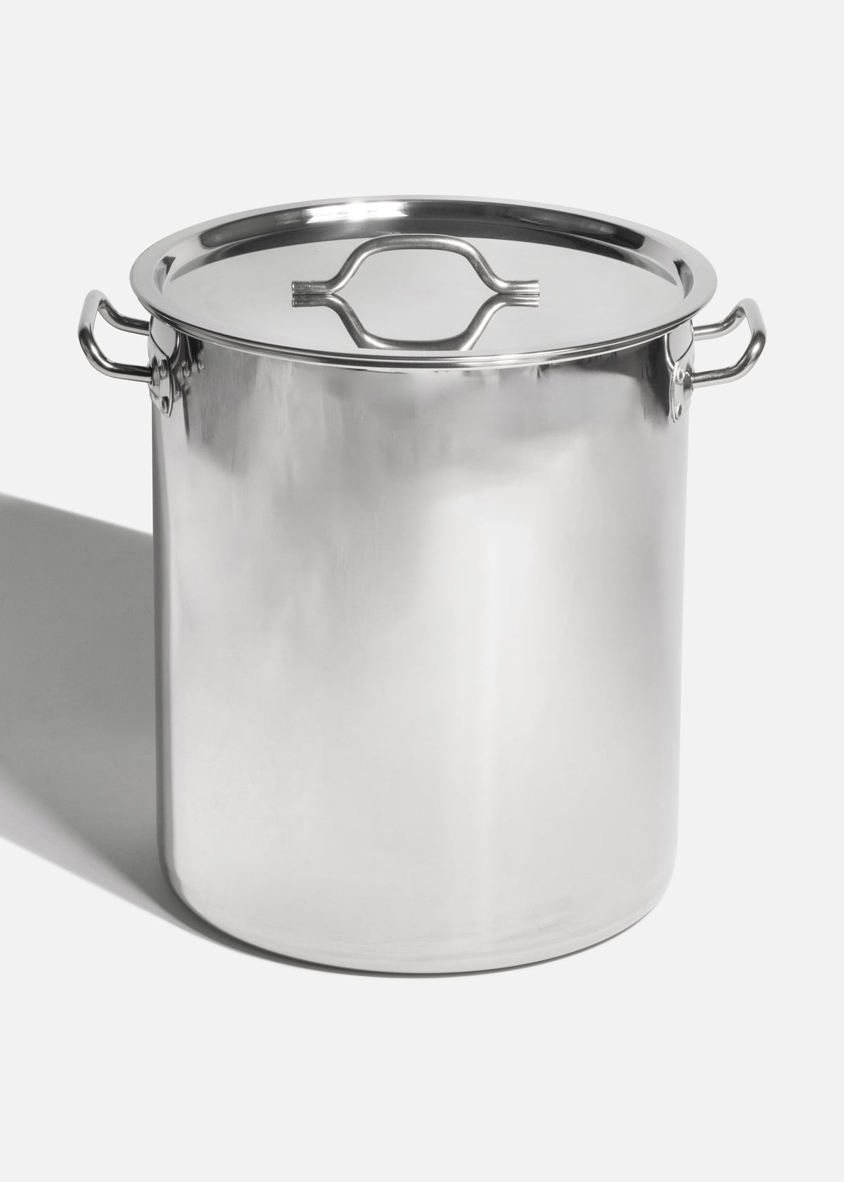 Olla de acero inoxidable plata 201 con tapa 34 L — imagen de producto