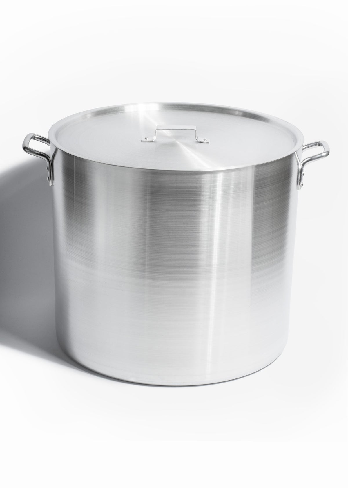 Olla de aluminio plata triple fuerte con tapa Casseru 80 L — imagen de producto