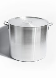 Olla de aluminio plata triple fuerte con tapa Casseru 80 L — imagen de producto