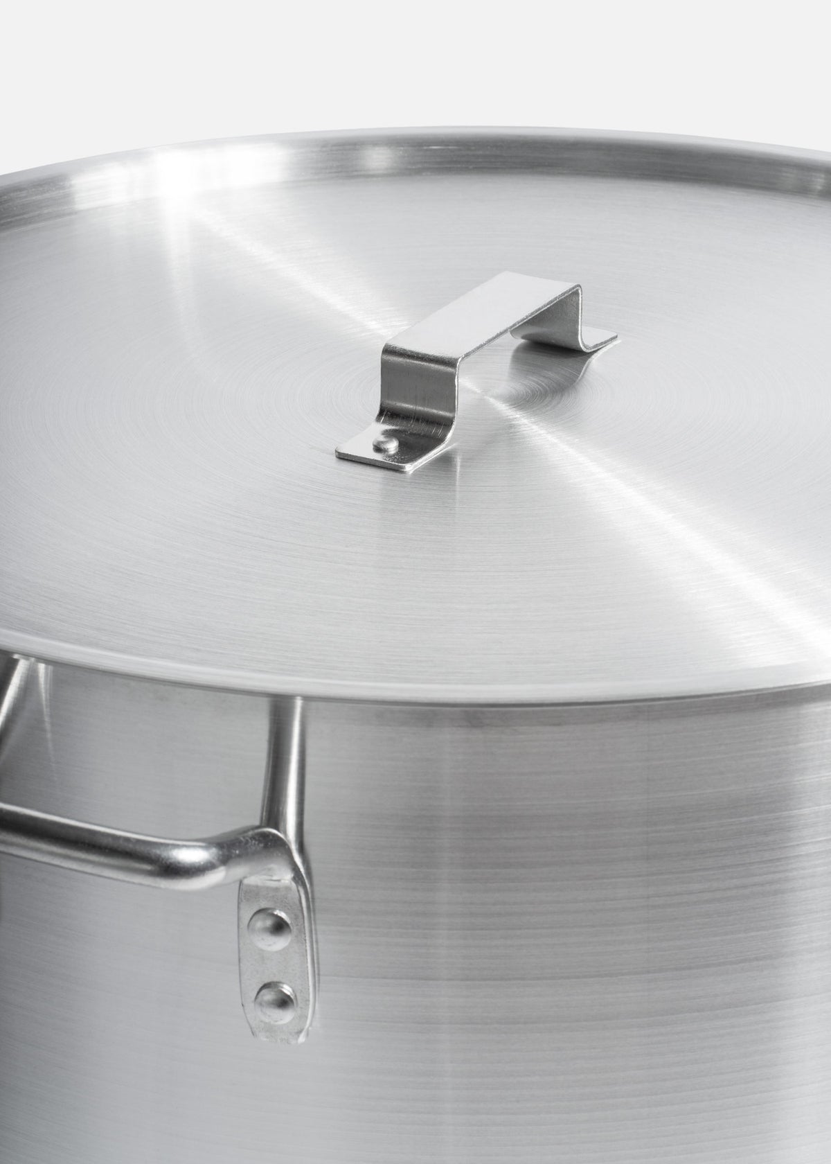 Olla de aluminio plata triple fuerte con tapa Casseru 80 L — imagen de producto