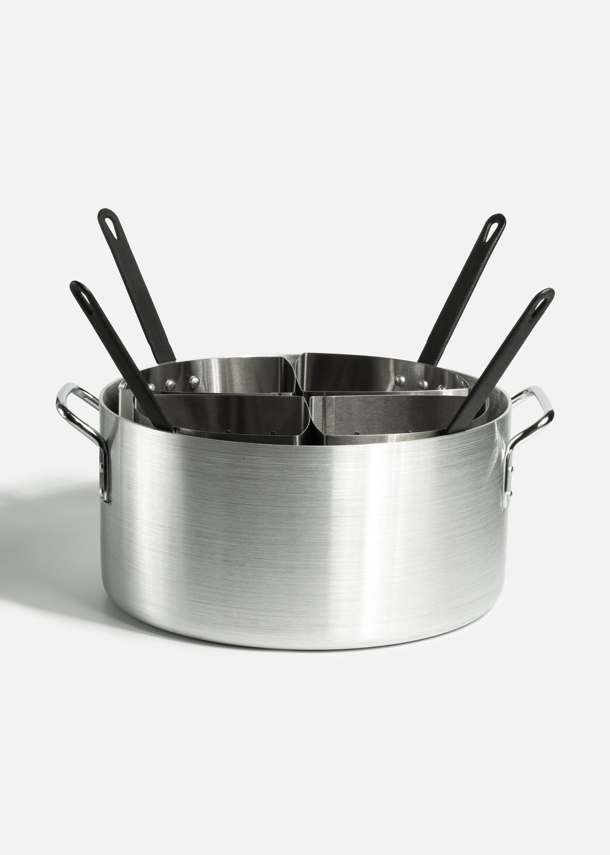 Olla para pasta de aluminio grado alimenticio plata 5 pz 18 L — imagen de producto
