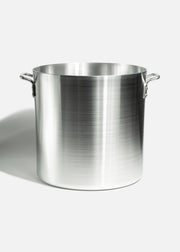 Olla de aluminio grado alimemticio triple fuerte con tapa plata 40 L — imagen de producto