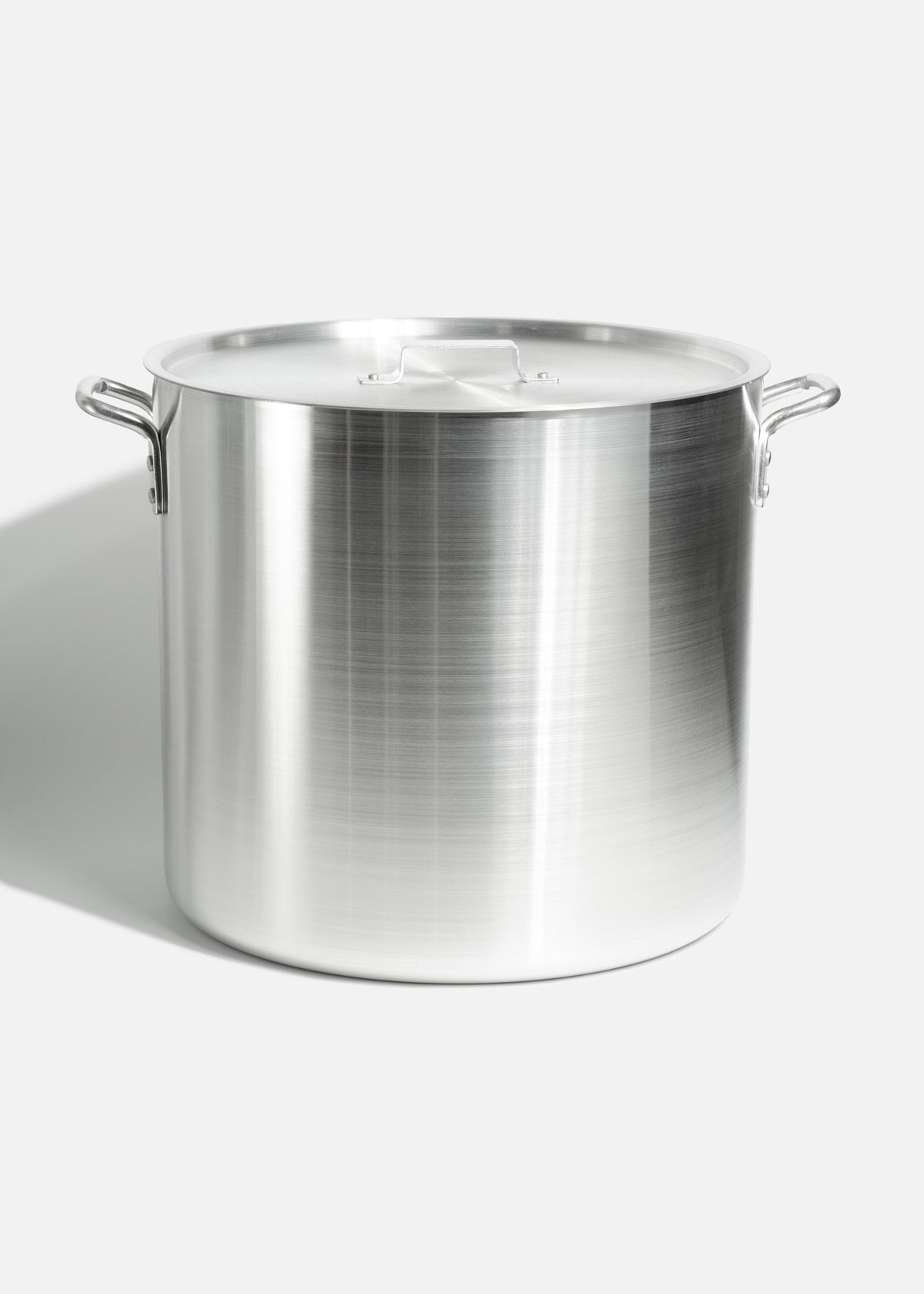 Olla de aluminio grado alimenticio triple fuerte plata con tapa Max Cook 50 L — imagen de producto