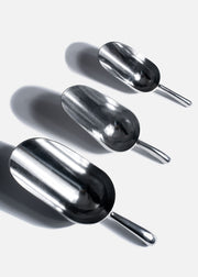 Cuchara redonda para hielo de aluminio Ice Scoop 5, 12 y 24 oz. Premium — imagen de producto, vista 1