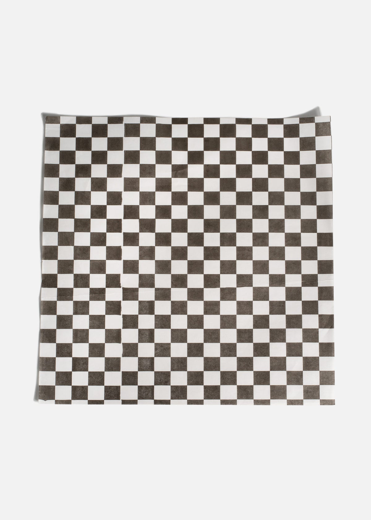 Papel encerado de cuadro grado alimenticio negro con banco 30.5x30.5 cm — imagen de producto
