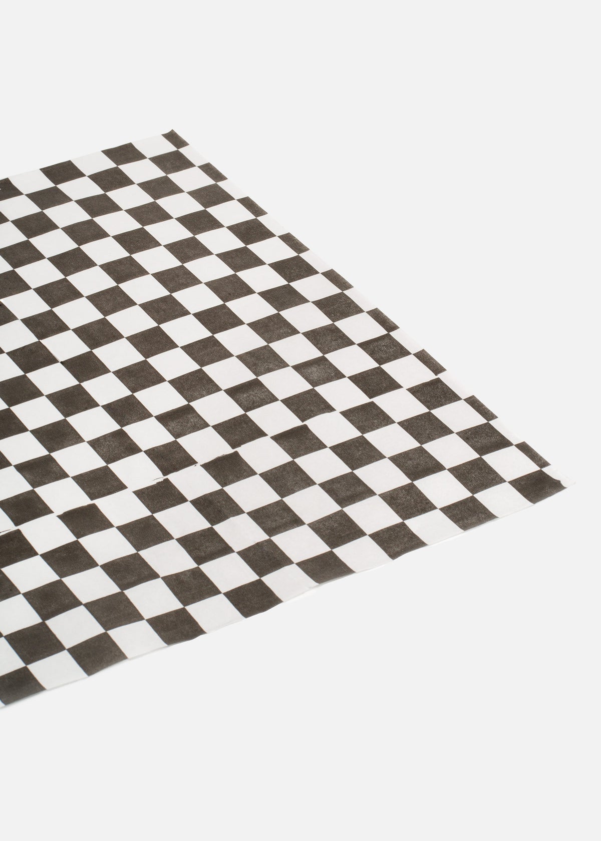 Papel encerado de cuadro grado alimenticio negro con banco 30.5x30.5 cm — imagen de producto