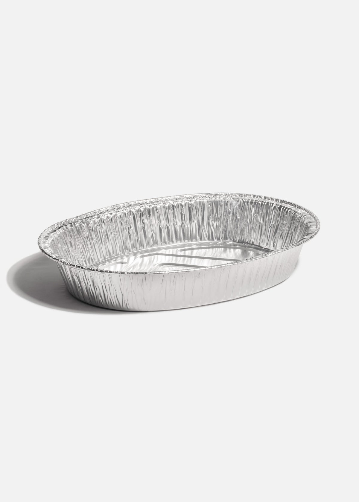 Pavera de aluminio plata ovalada 40x32x7 cm — imagen de producto