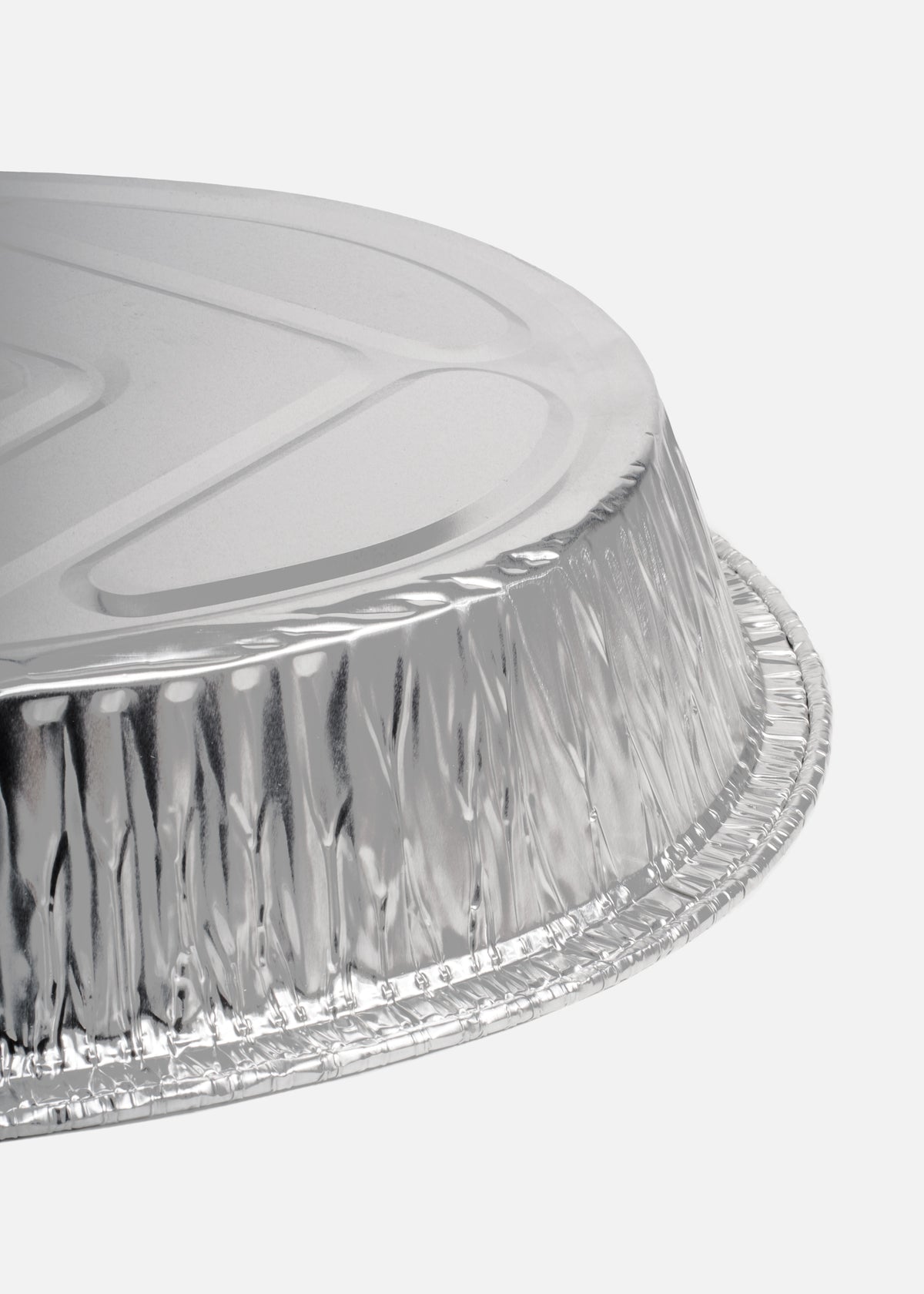 Pavera de aluminio plata ovalada 40x32x7 cm — imagen de producto