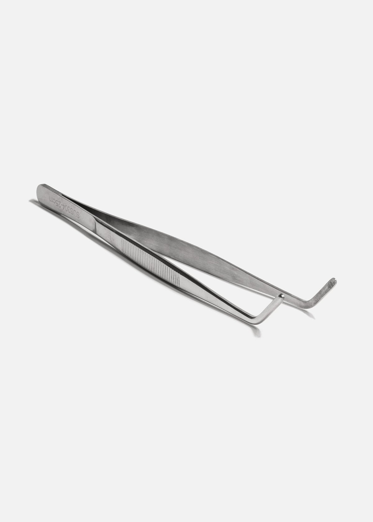 Pinzas delgada curvas de precisión para cocina de acero inoxidable plata 25 cm Premium — imagen de producto