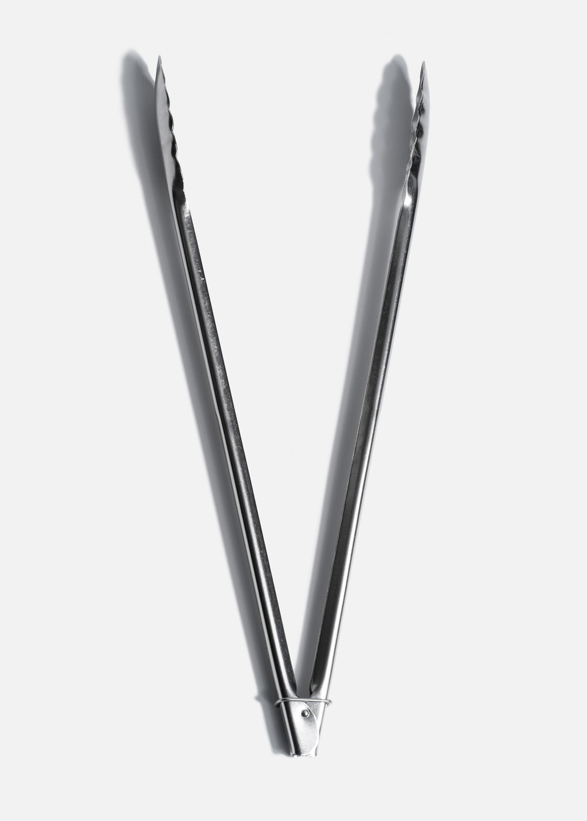 Pinzas para pan de acero inoxidable calibre 18 1.2 mm reforzadas profesionales abrillantadas plata 40, 30 y 24 cm — imagen de producto
