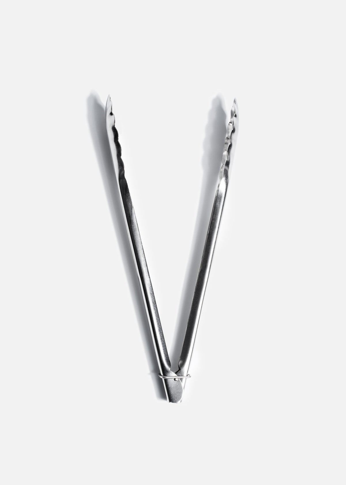 Pinzas para pan de acero inoxidable calibre 18 1.2 mm reforzadas profesionales abrillantadas plata 40, 30 y 24 cm — imagen de producto