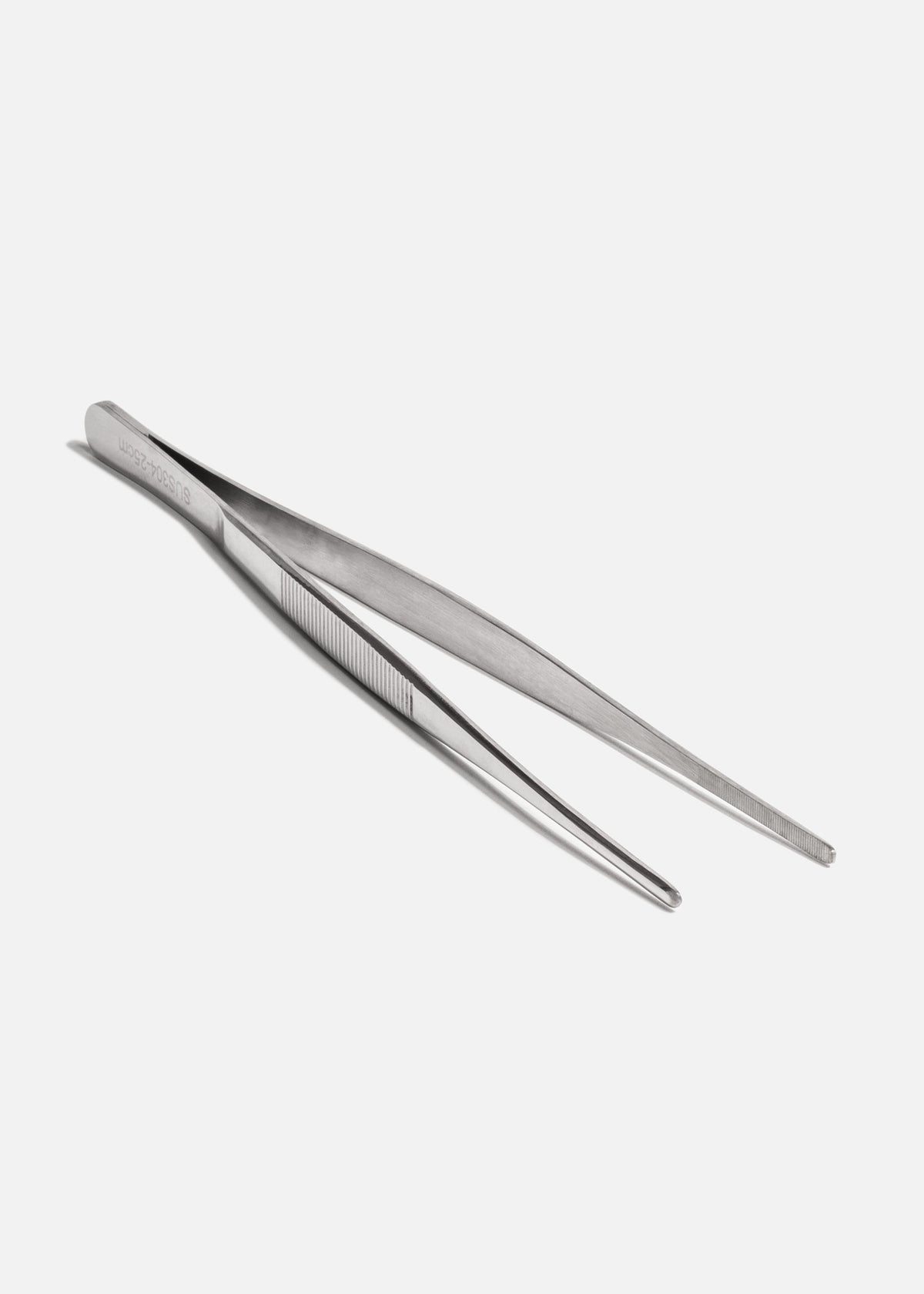 Pinzas delgadas de precisión para cocina de acero inoxidable plata 25 cm — imagen de producto