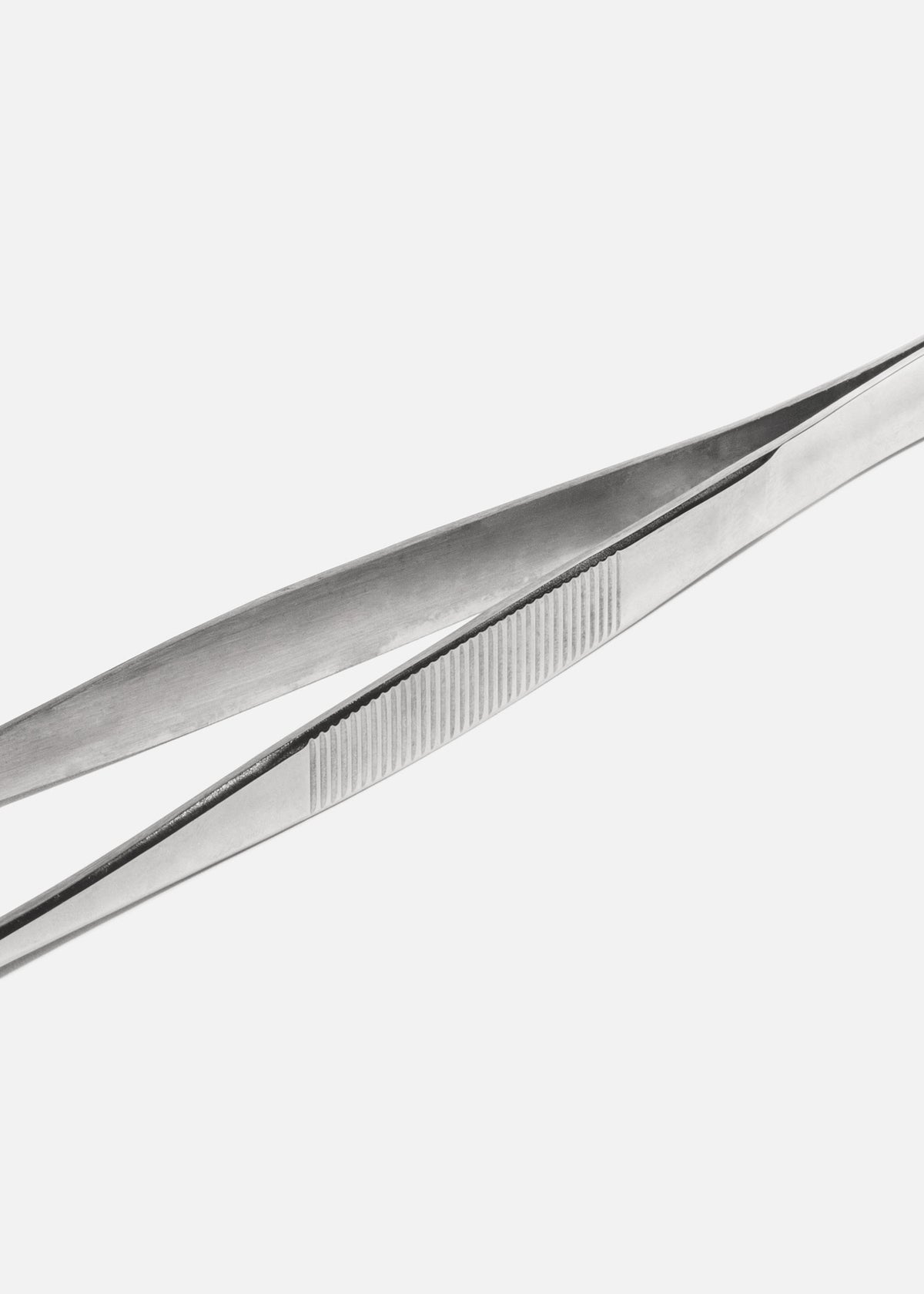 Pinzas delgadas de precisión para cocina de acero inoxidable plata 25 cm — imagen de producto