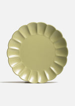 Plato trinche de cerámica premium verde mate Pétalo Ø 26.5 cm — imagen de producto
