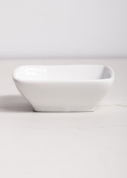 Plato cuadrado hondo de porcelana blanco Raz 40 ml — imagen de producto, vista 1