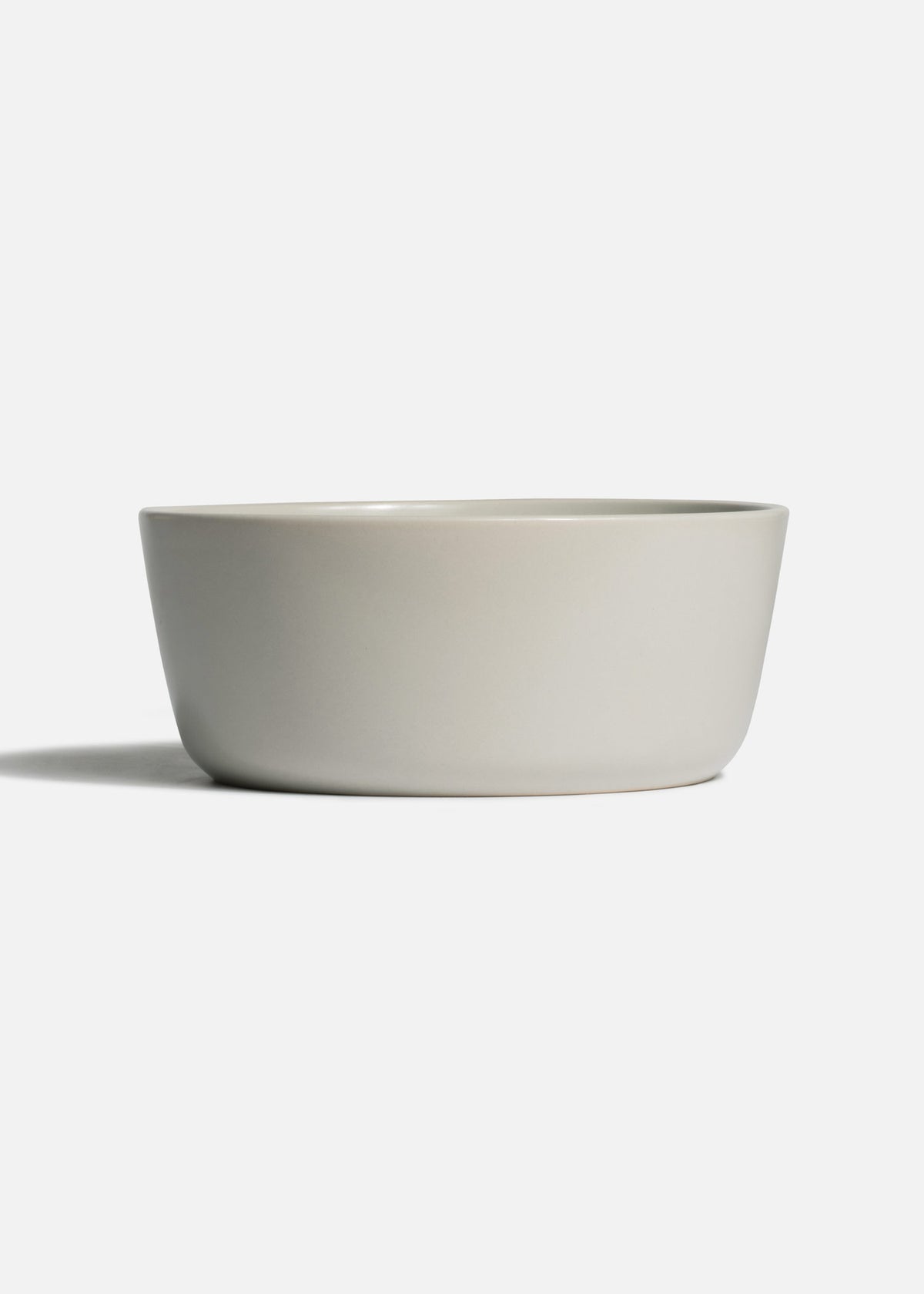 Plato hondo para ensalada de cerámica premium gris esmalte mate profesional para restaurante y cafeterías Stone Lain Ø 15.5 cm, altura 6.5 cm, capacidad 800 ml — imagen de producto