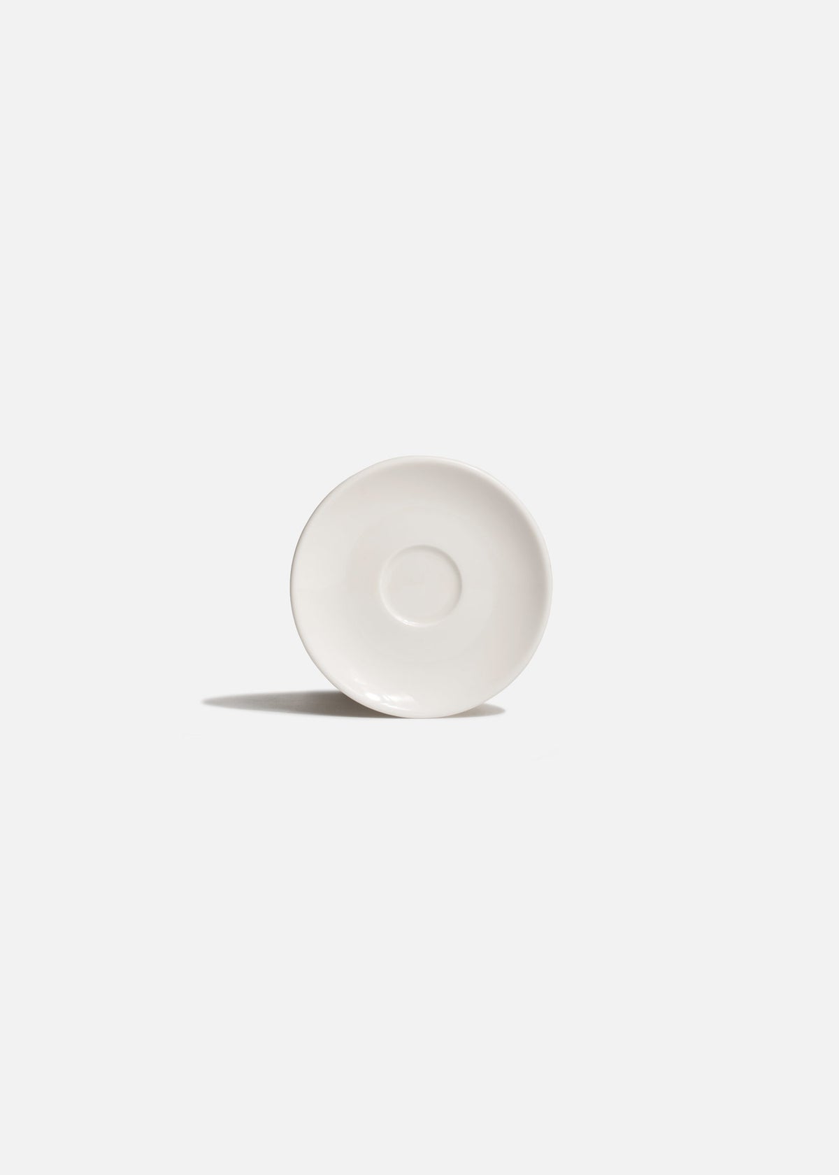 Plato para taza de porcelana vitrificada premium blanco muy resistente Gourmet 12 cm — imagen de producto