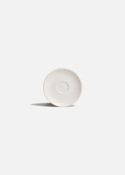 Plato para taza de porcelana vitrificada premium blanco muy resistente Gourmet 12 cm — imagen de producto