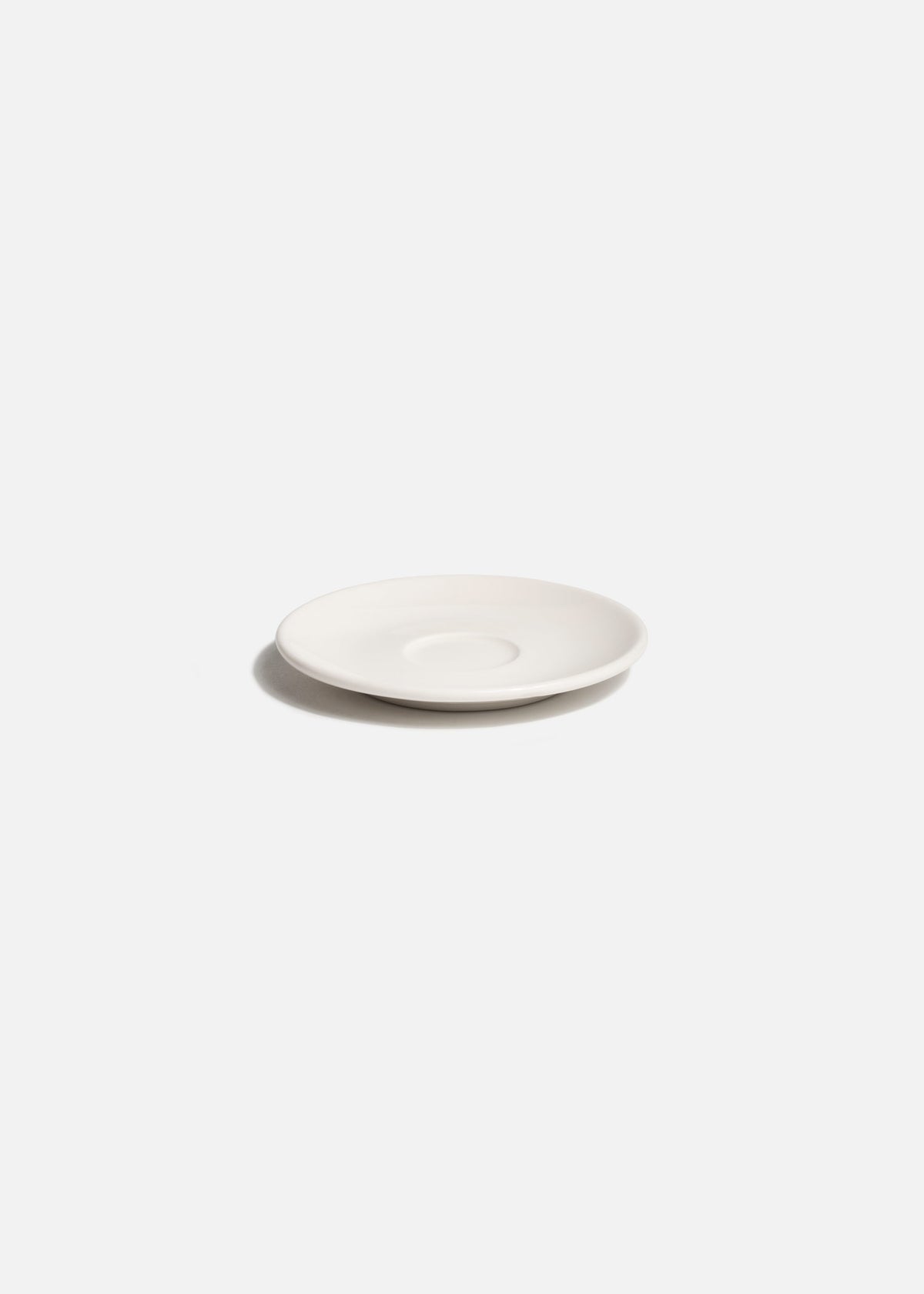 Plato para taza de porcelana vitrificada premium blanco muy resistente Gourmet 12 cm — imagen de producto